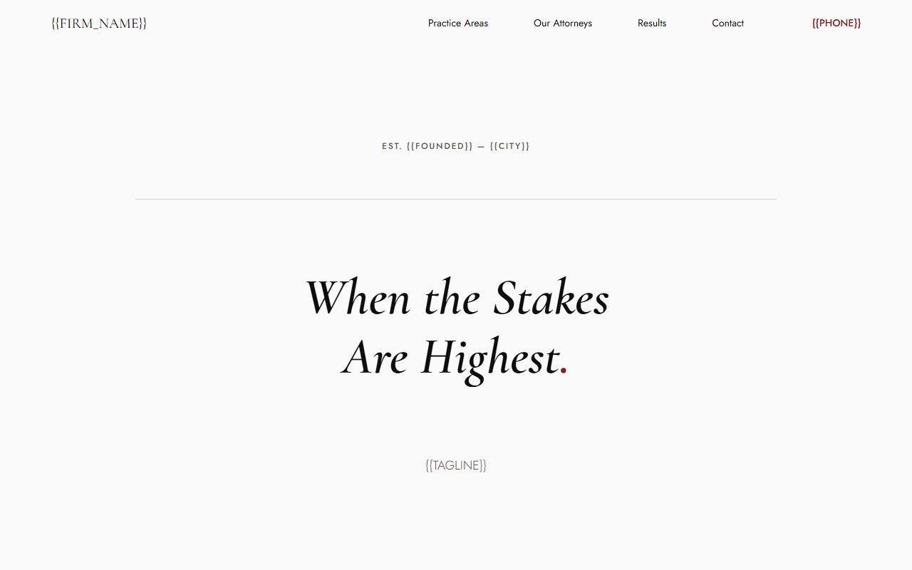 Law Firm website template